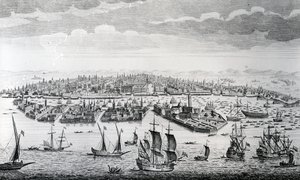 Vista en perspectiva de la ciudad de Venecia de English School